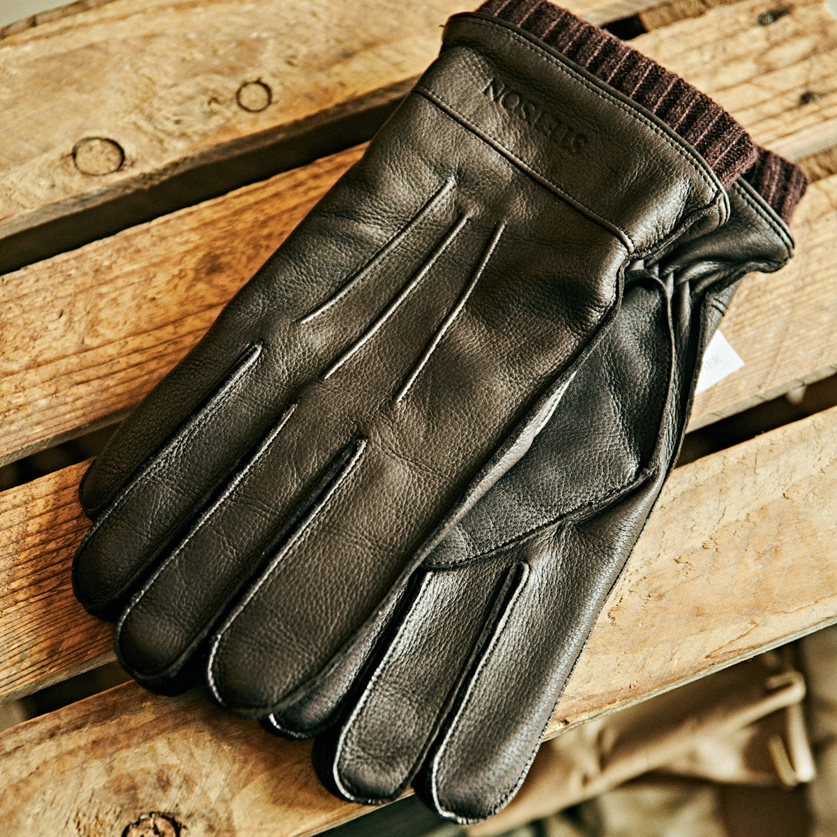 Stetson - Gloves Deer Leather / Cashmere