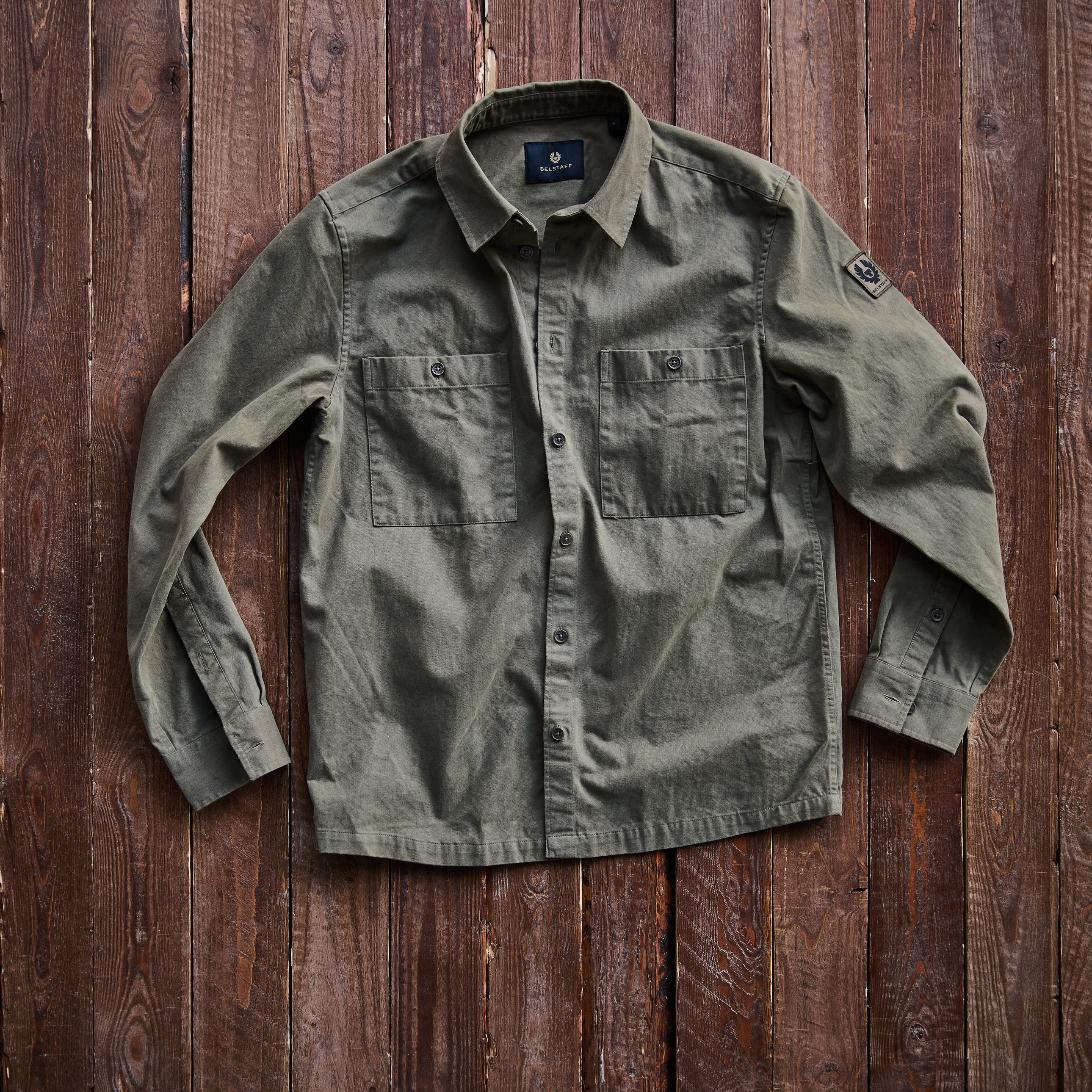 Belstaff - OUTPOST SHIRT COTTON HERRINGBONE
