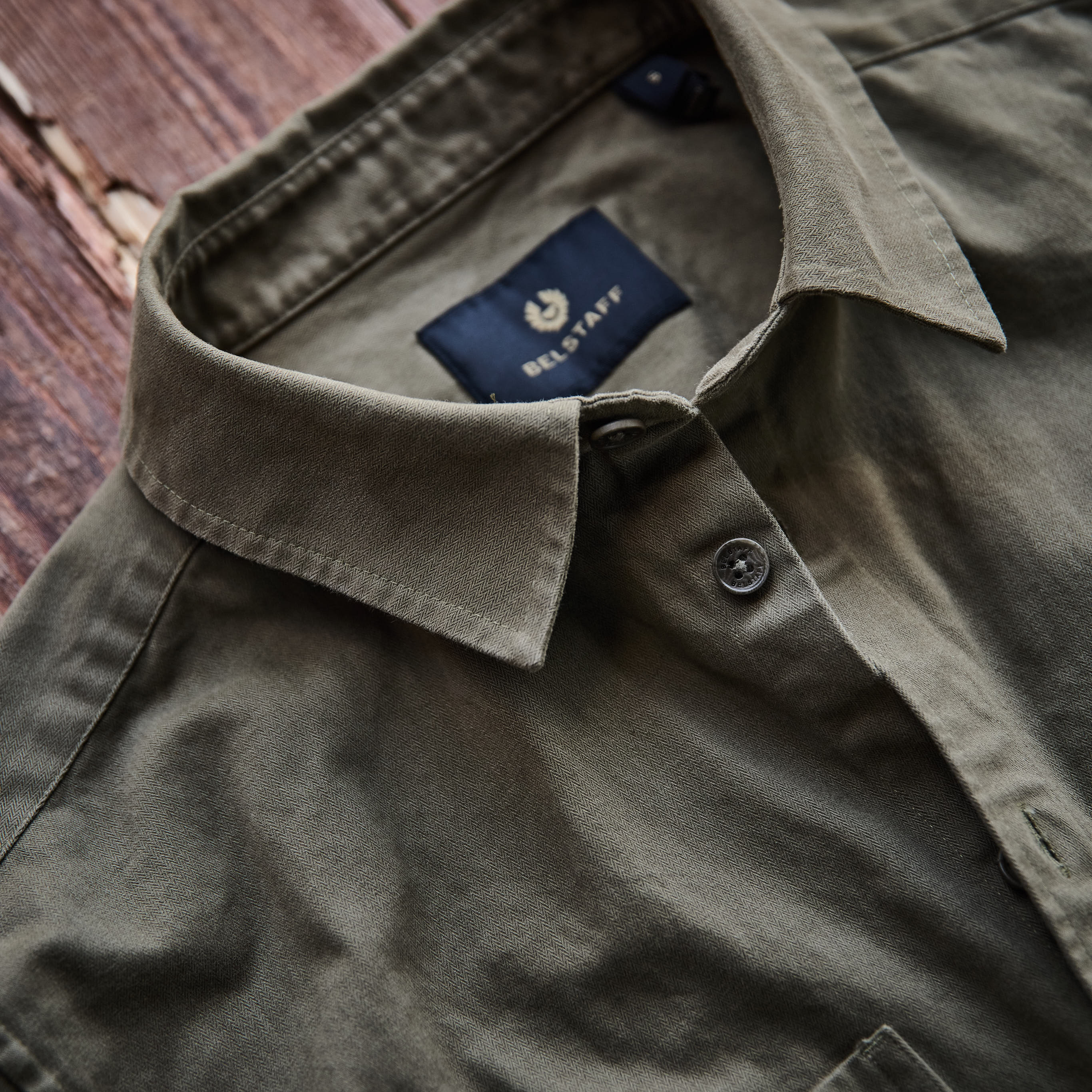 Belstaff - OUTPOST SHIRT COTTON HERRINGBONE