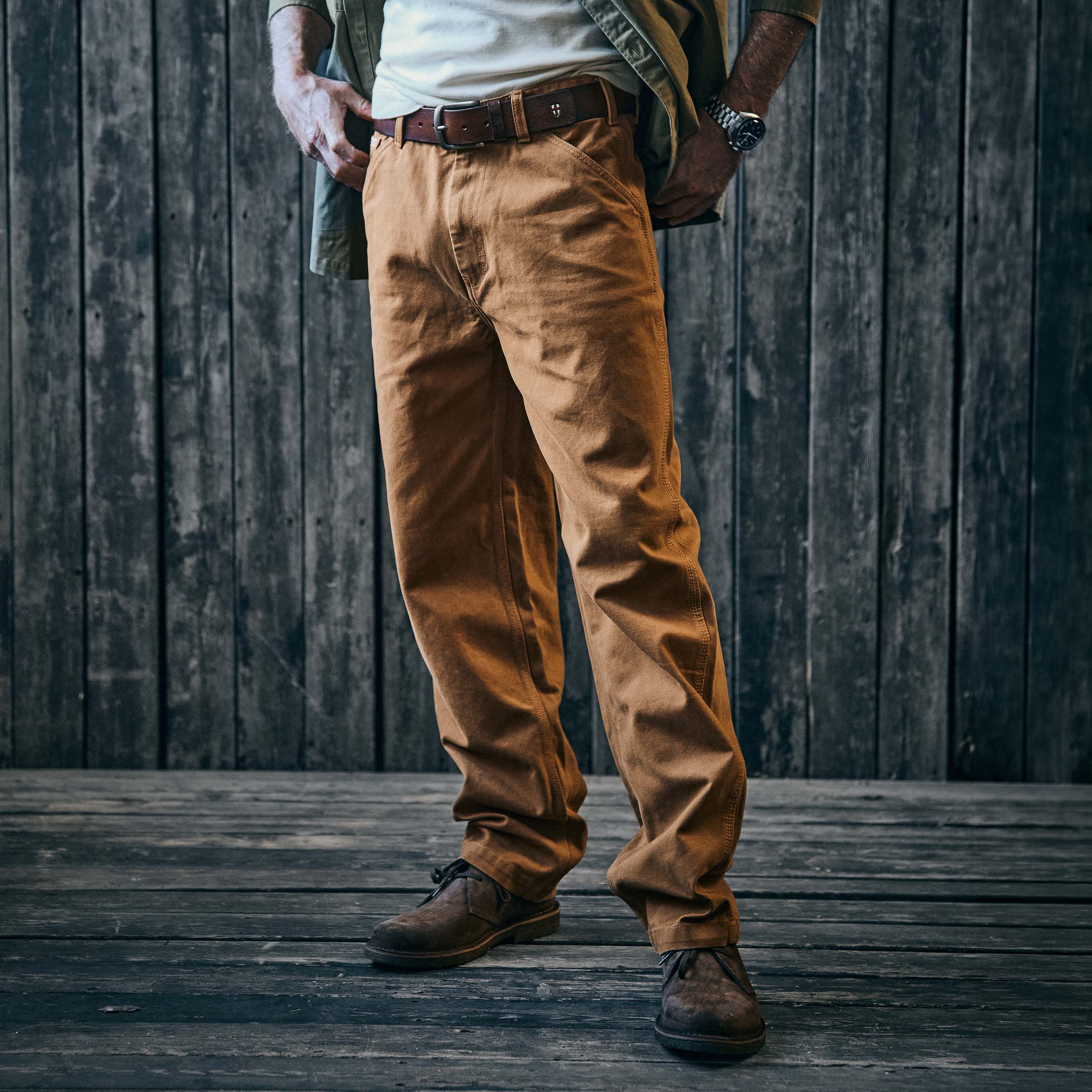 Iron & Resin - Harrison canvas Pants - Cognac
