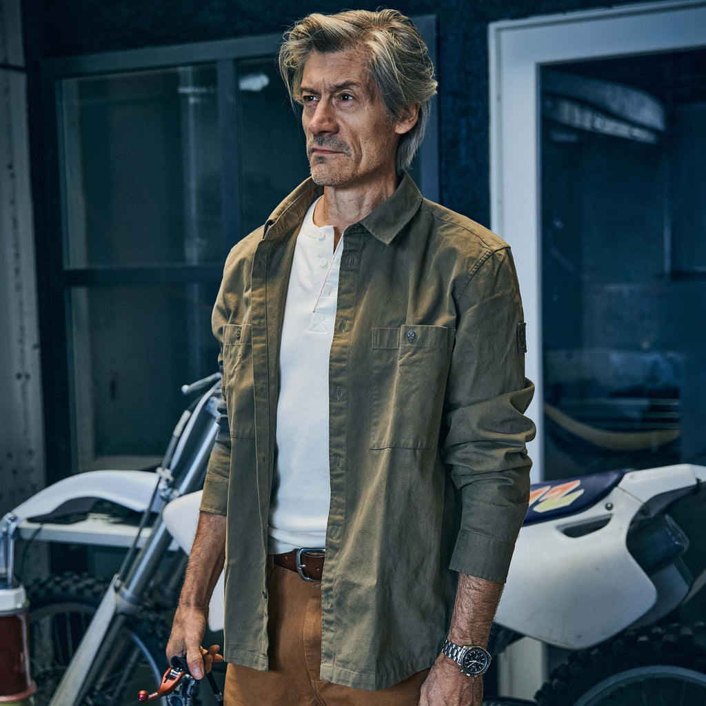 Belstaff - OUTPOST SHIRT COTTON HERRINGBONE