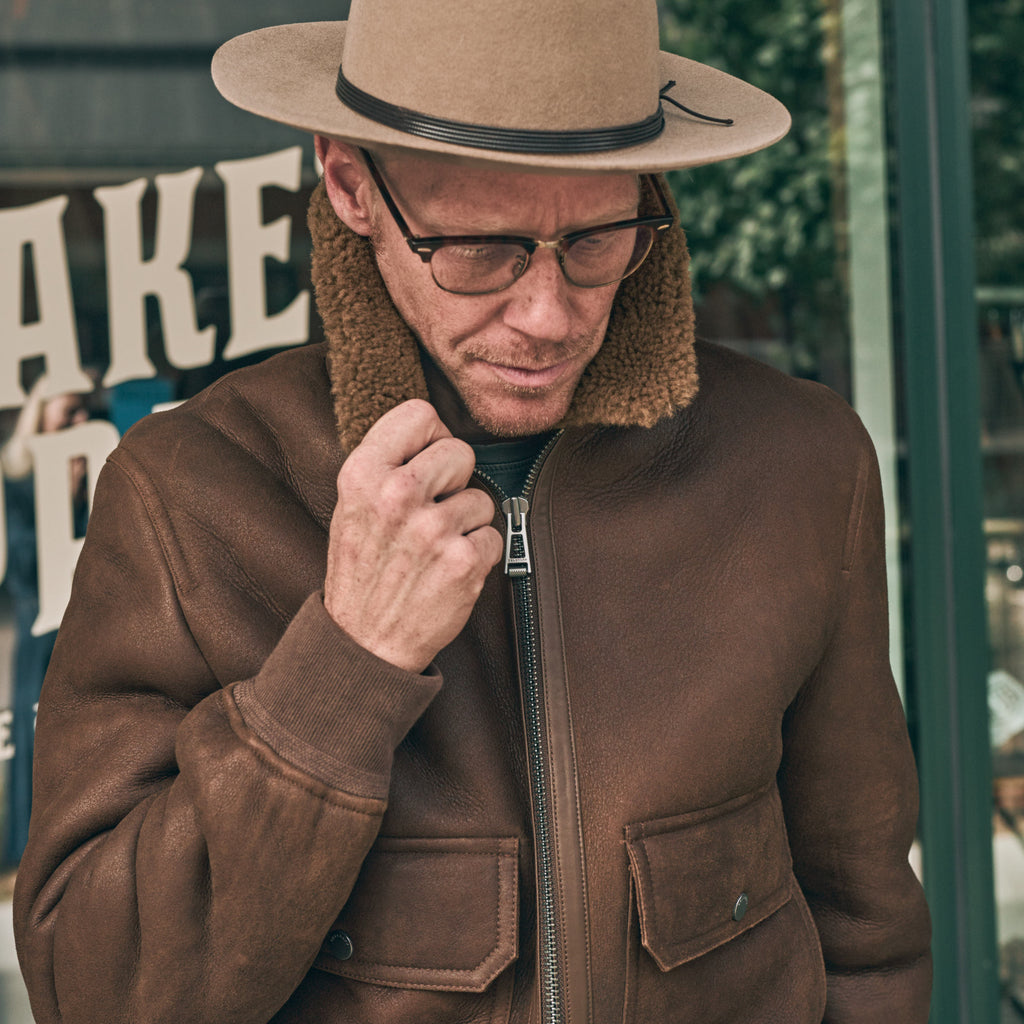 Belstaff - NORTHWIND SHEARLING JACKET - Brown