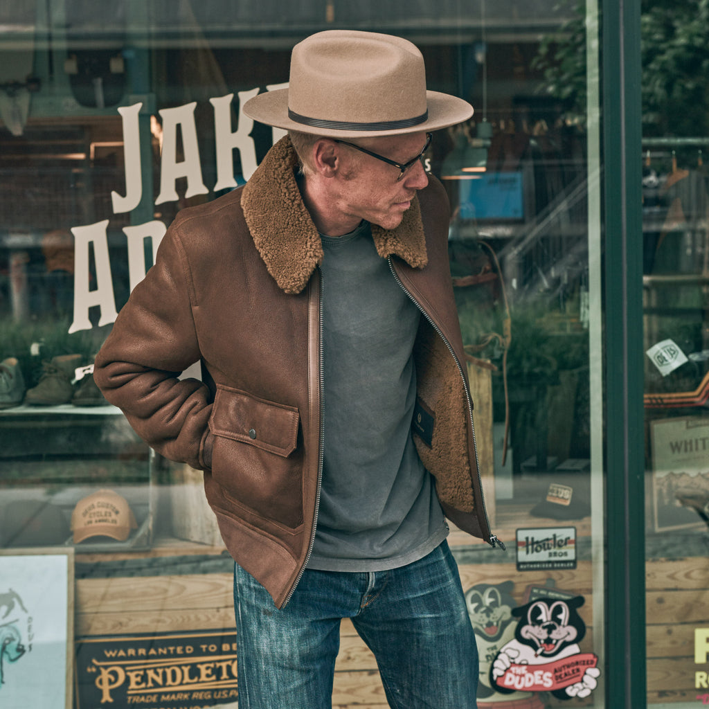 Belstaff - NORTHWIND SHEARLING JACKET - Brown