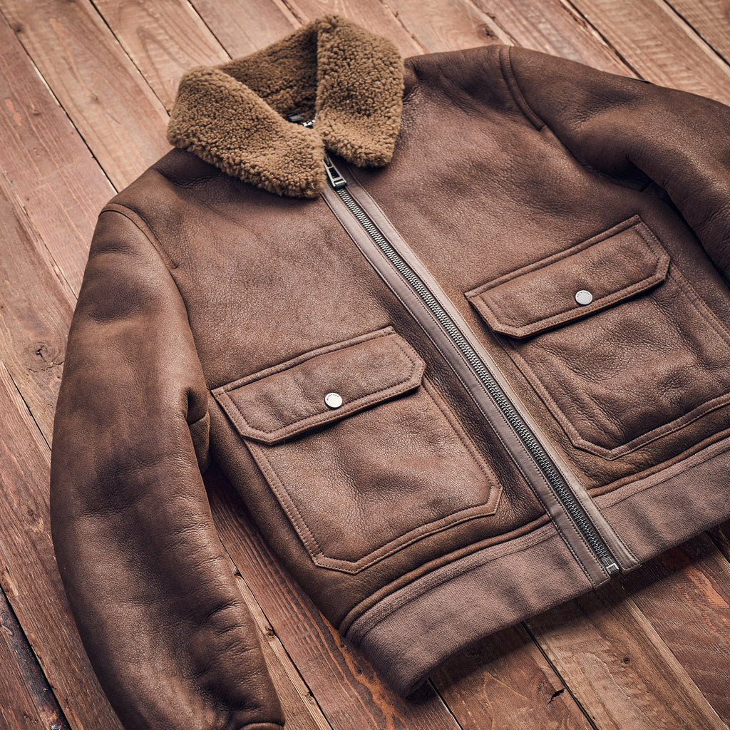 Belstaff - NORTHWIND SHEARLING JACKET - Brown