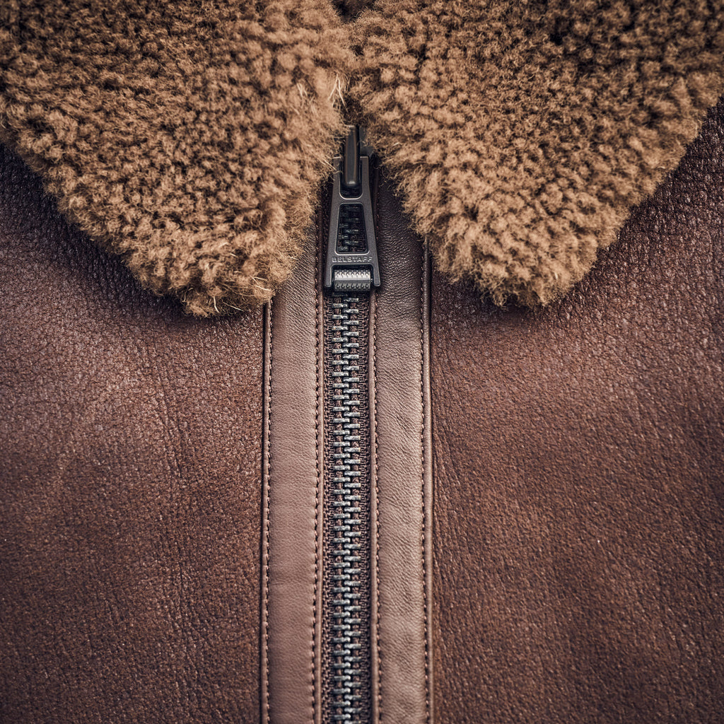 Belstaff - NORTHWIND SHEARLING JACKET - Brown