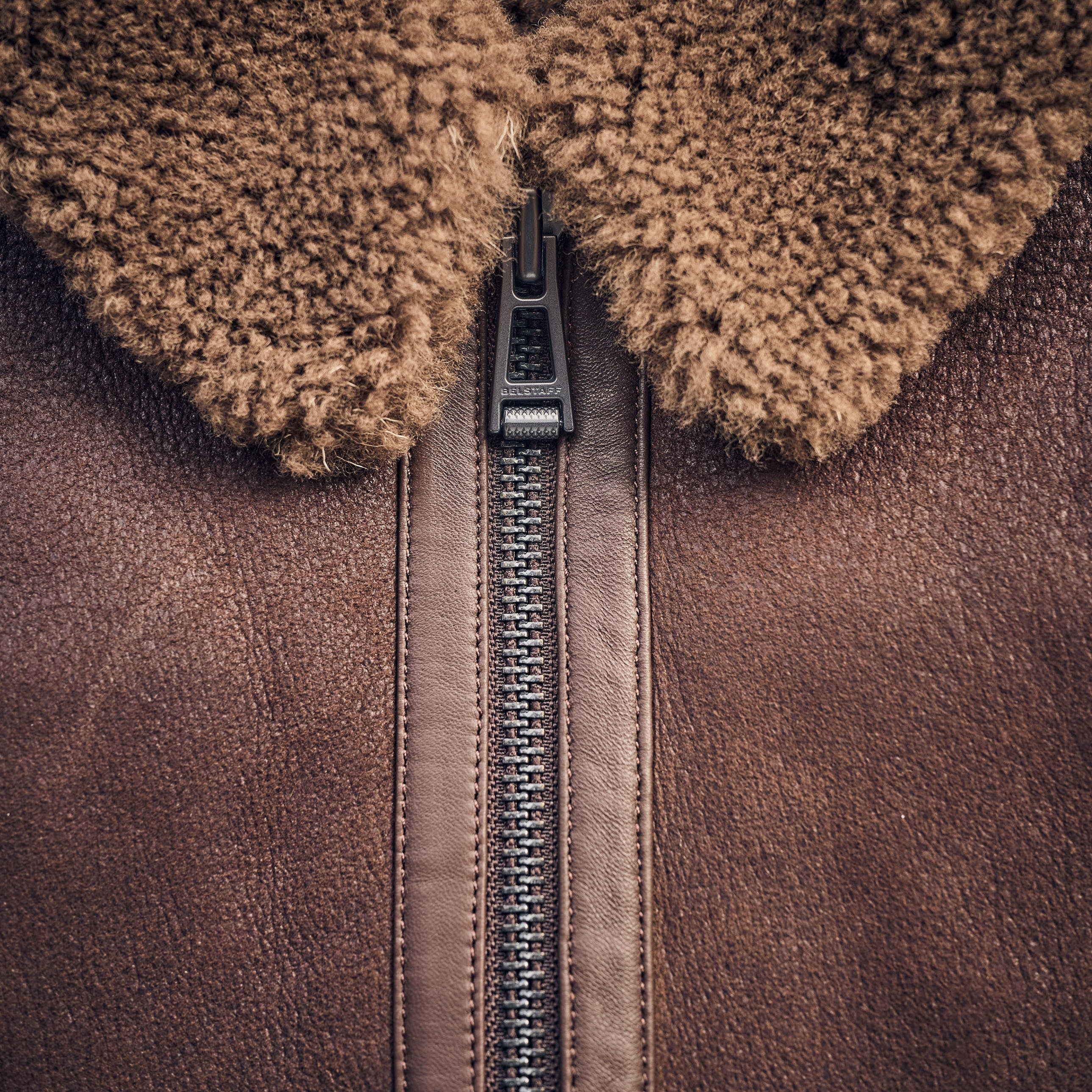 Belstaff - NORTHWIND SHEARLING JACKET - Brown