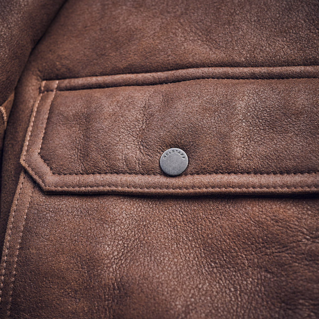 Belstaff - NORTHWIND SHEARLING JACKET - Brown