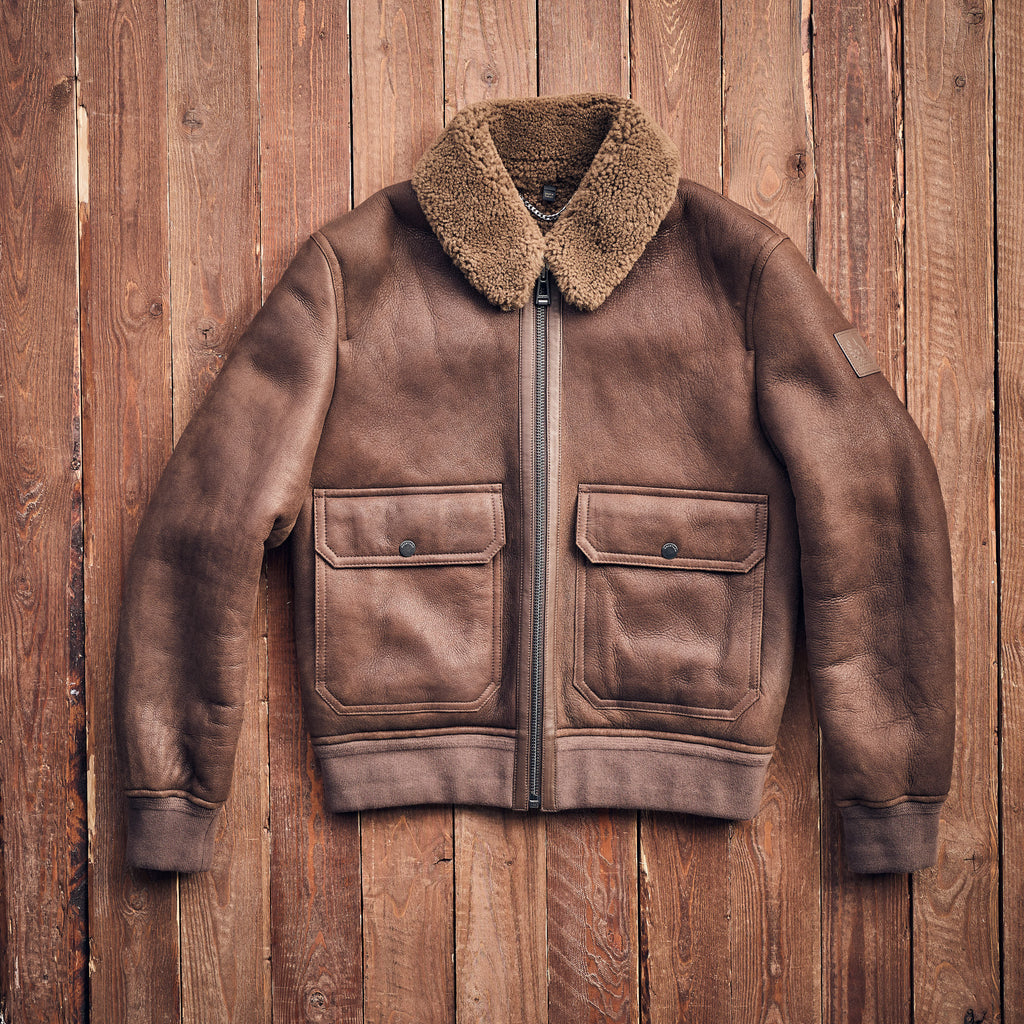 Belstaff - NORTHWIND SHEARLING JACKET - Brown