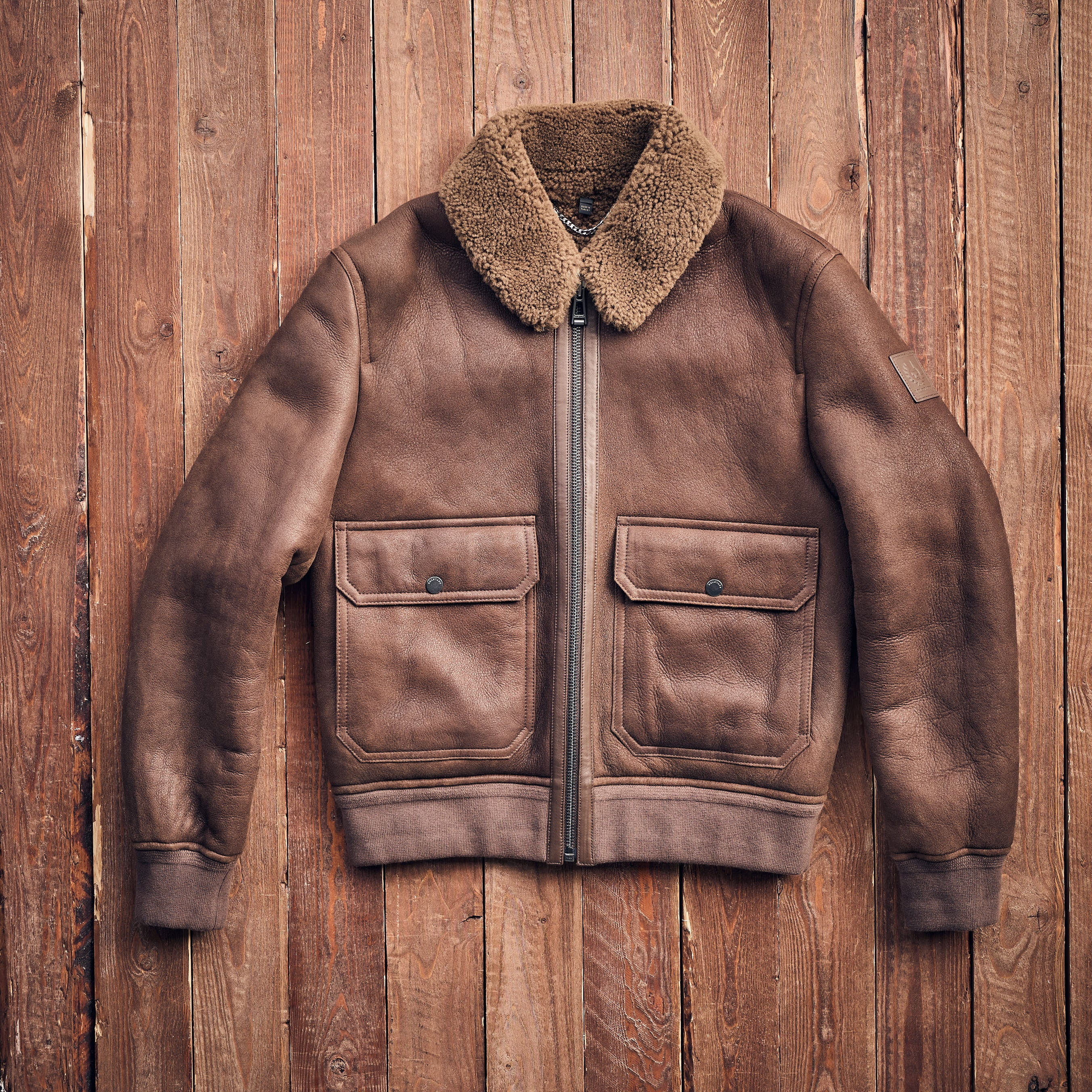 Belstaff - NORTHWIND SHEARLING JACKET - Brown