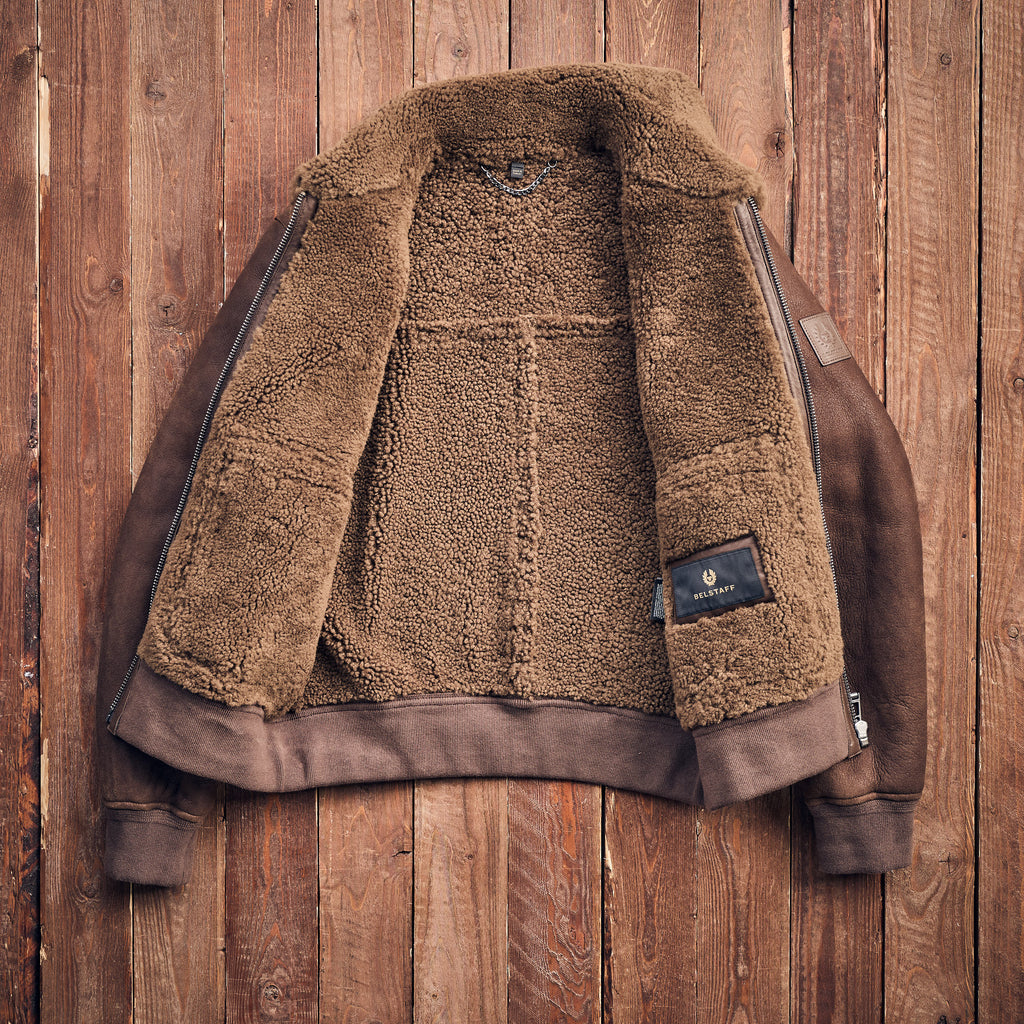 Belstaff - NORTHWIND SHEARLING JACKET - Brown