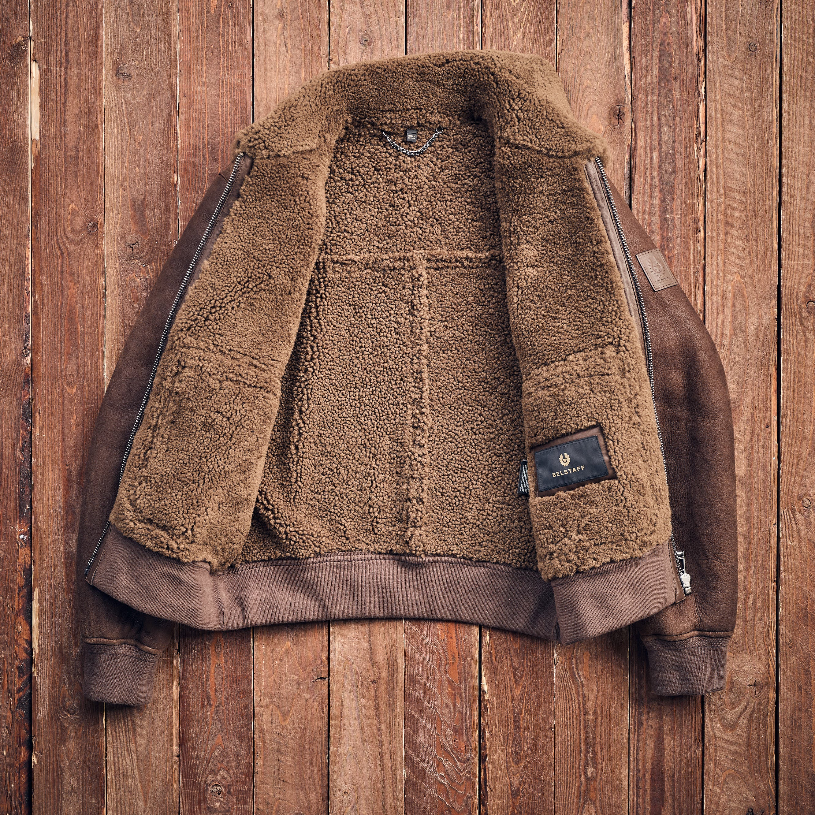 Belstaff - NORTHWIND SHEARLING JACKET - Brown