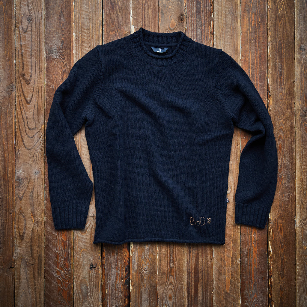 Blue de Genes - Gordon Knit Wool - Navy Blue
