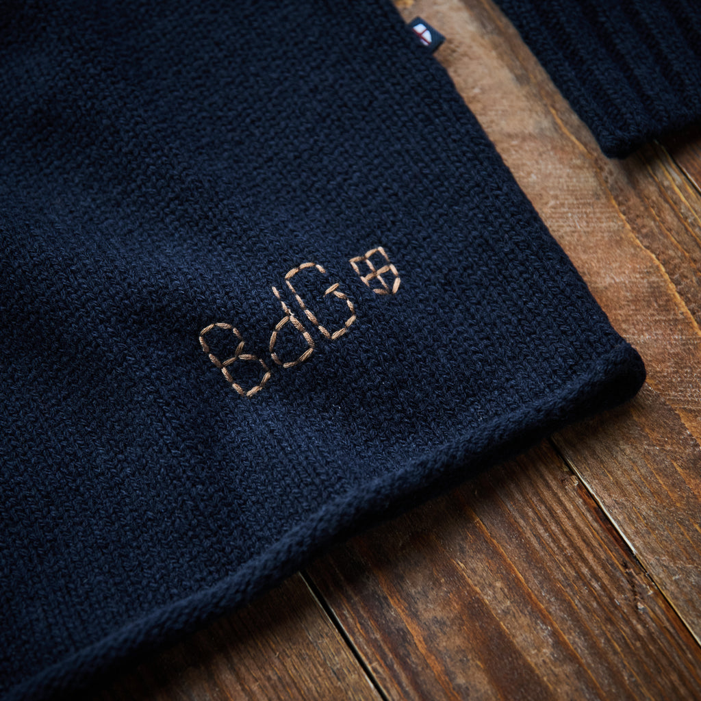 Blue de Genes - Gordon Knit Wool - Navy Blue