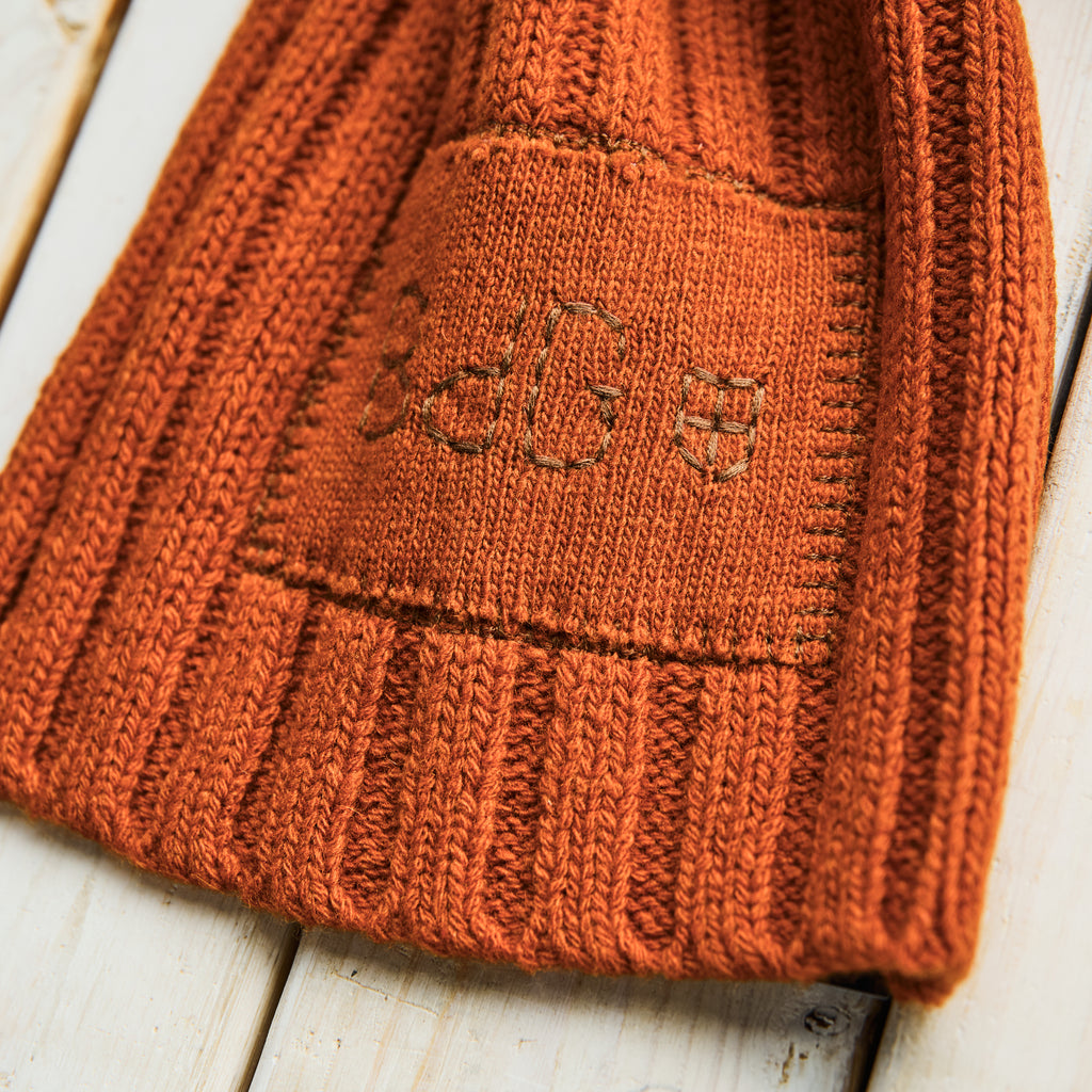Blue de Genes - Wool Comforto Scarf - Orange