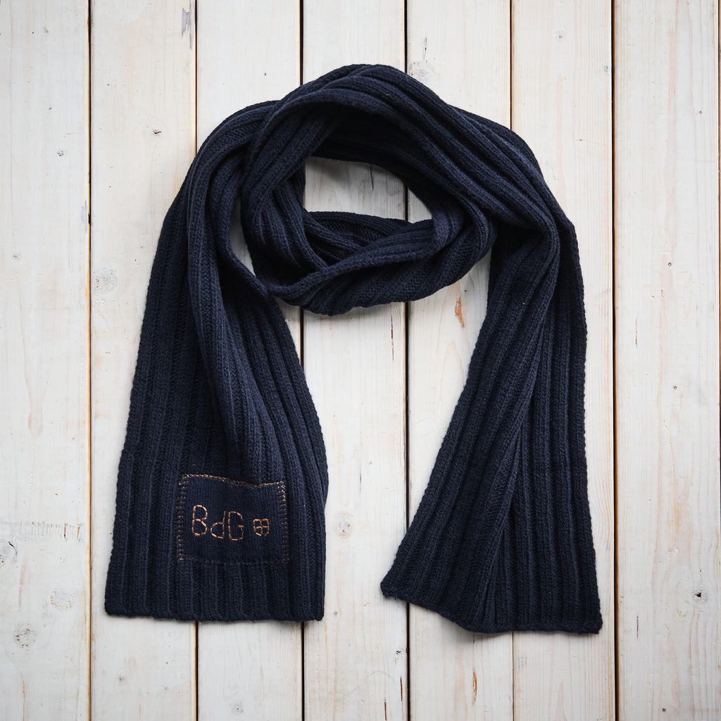 Blue de Genes - Wool Comforto Scarf - Navy