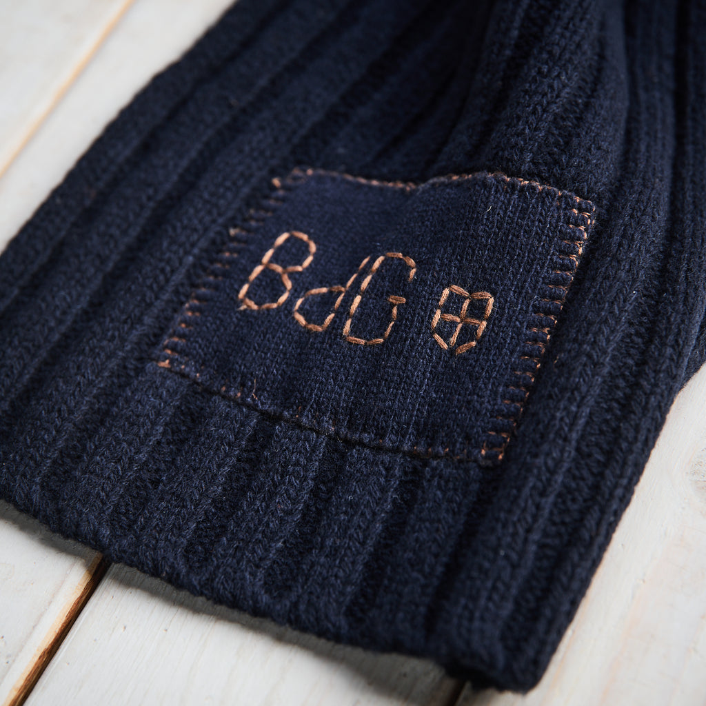 Blue de Genes - Wool Comforto Scarf - Navy
