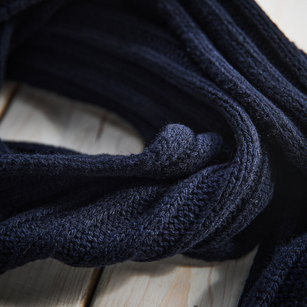 Blue de Genes - Wool Comforto Scarf - Navy