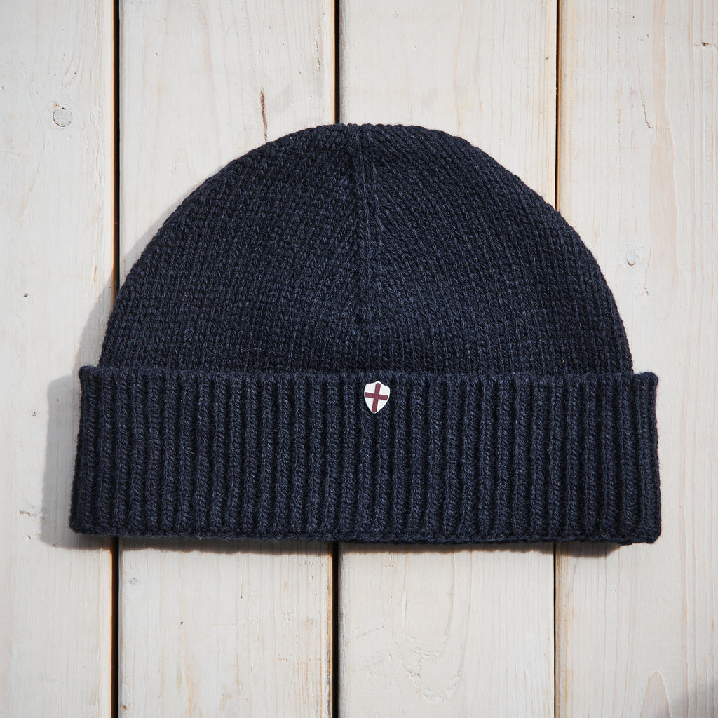 Blue de Genes - Wool Beanie - Navy