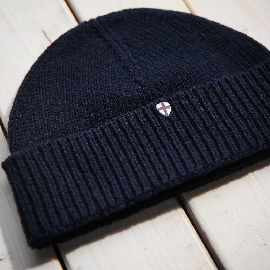 Blue de Genes - Wool Beanie - Navy