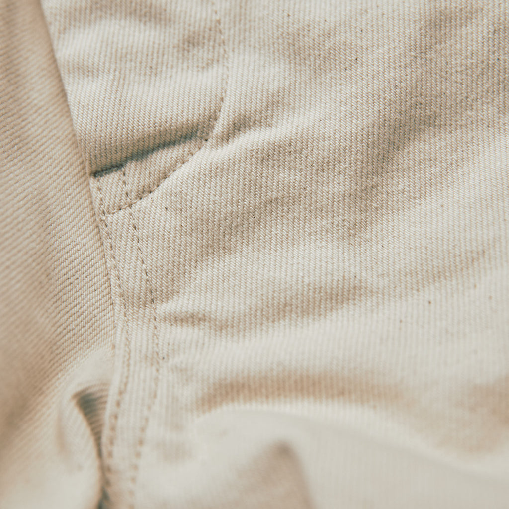 CHESAPEAKE'S - Fatigue Pant Denim Selvedge - Råhvid