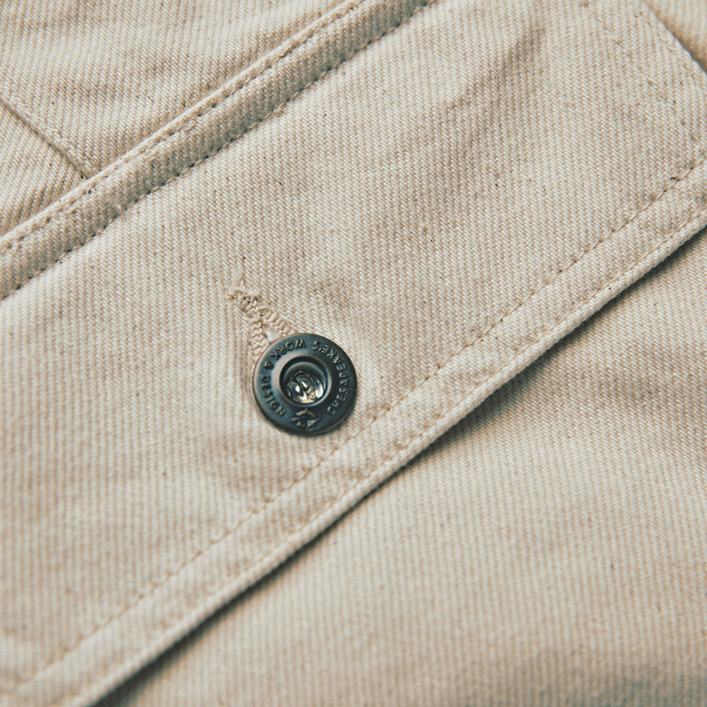 CHESAPEAKE'S - Fatigue Pant Denim Selvedge - Råhvid