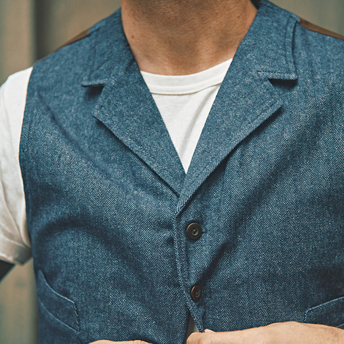 CHESAPEAKE'S - HBT Wool Vest Henley