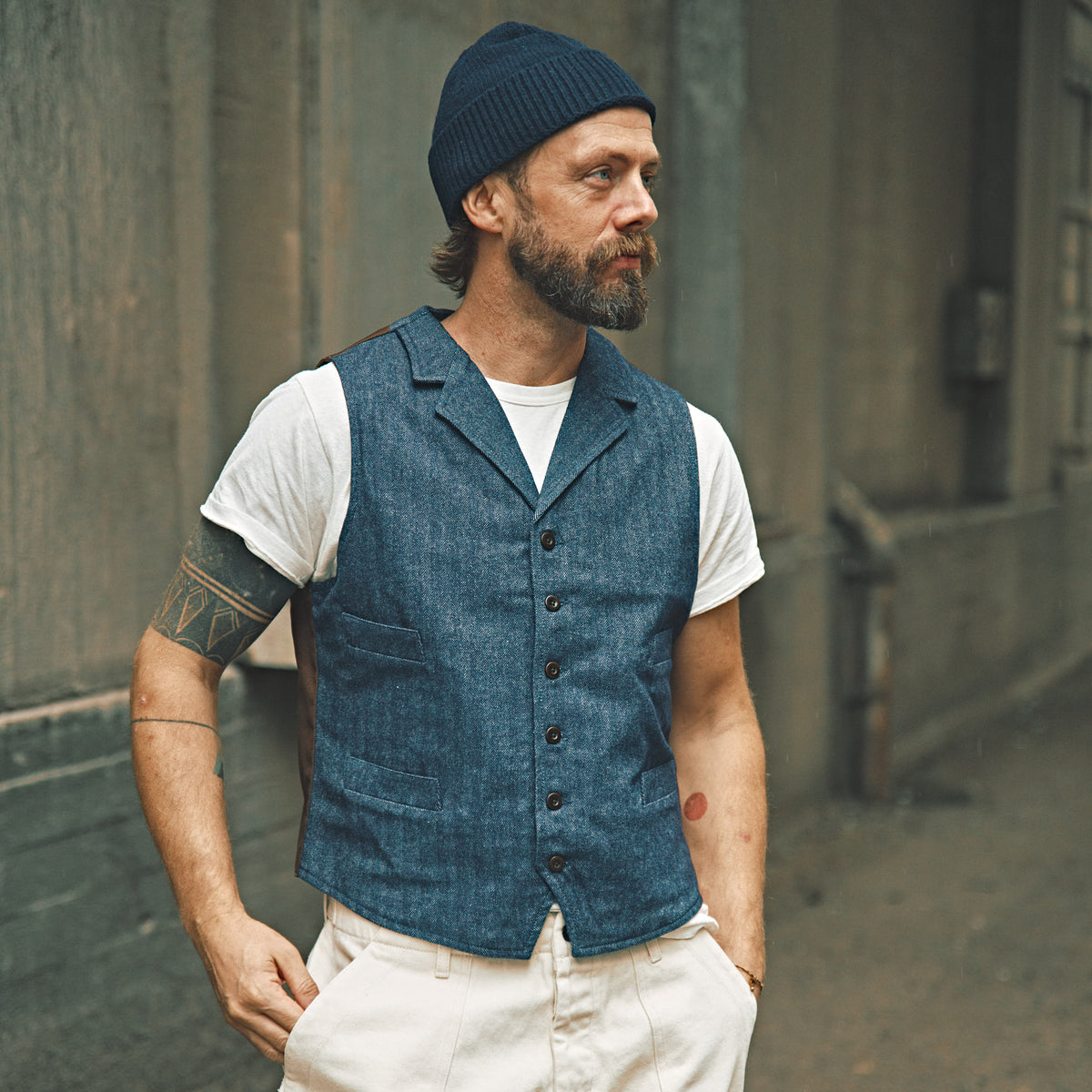 CHESAPEAKE'S - HBT Wool Vest Henley