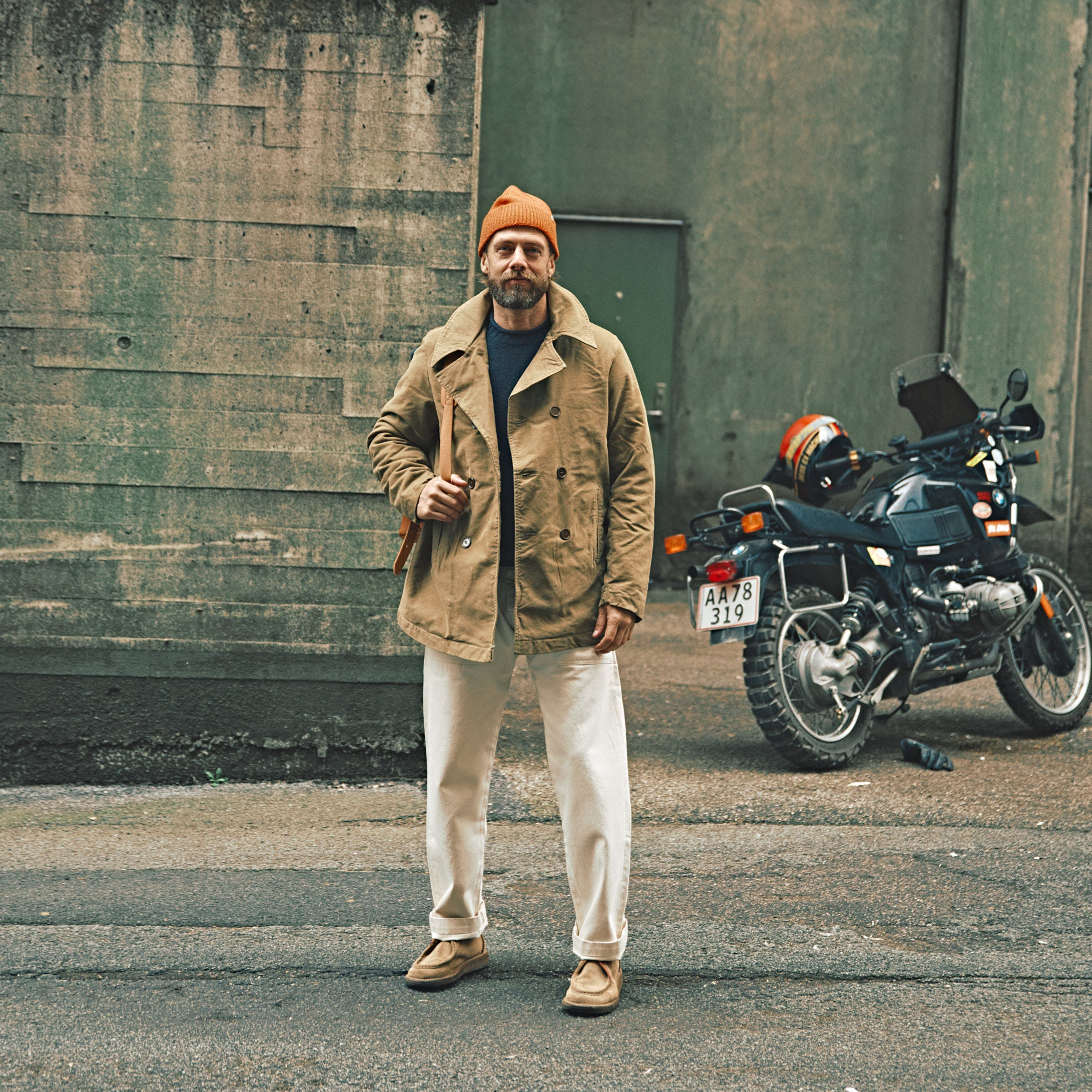 CHESAPEAKE'S - Fatigue Pant Denim Selvedge - Råhvid