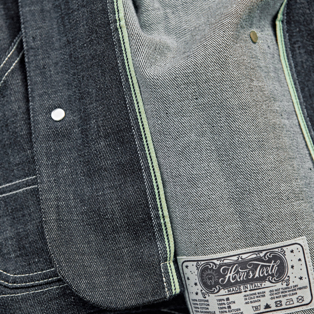 Hen's Teeth Italy - WORK JACKET SELVEDGE DENIM