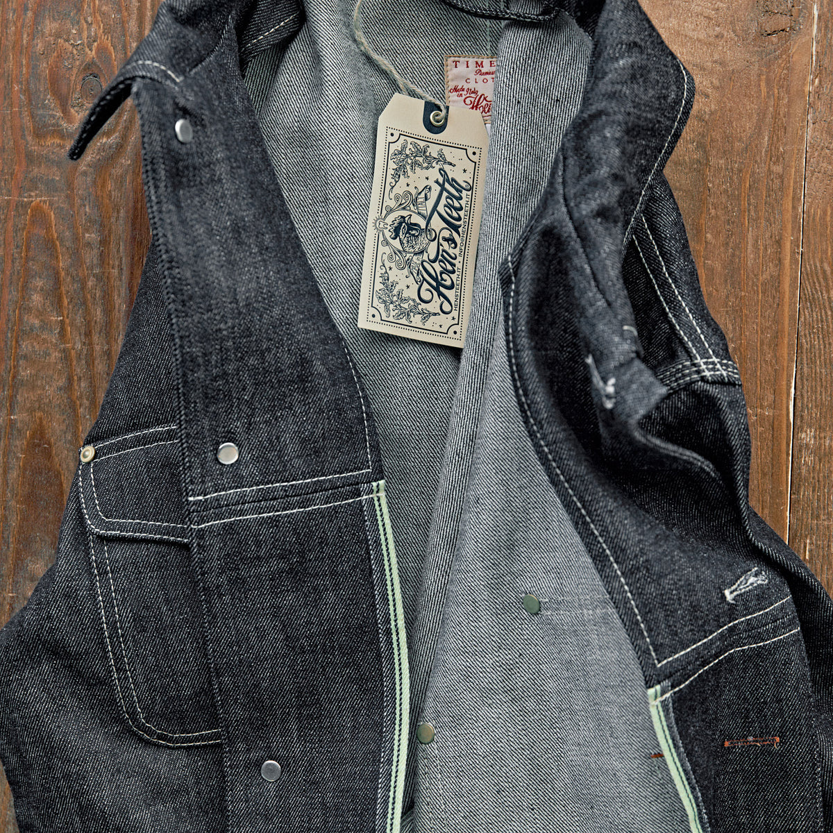 Hen's Teeth Italy - WORK JACKET SELVEDGE DENIM
