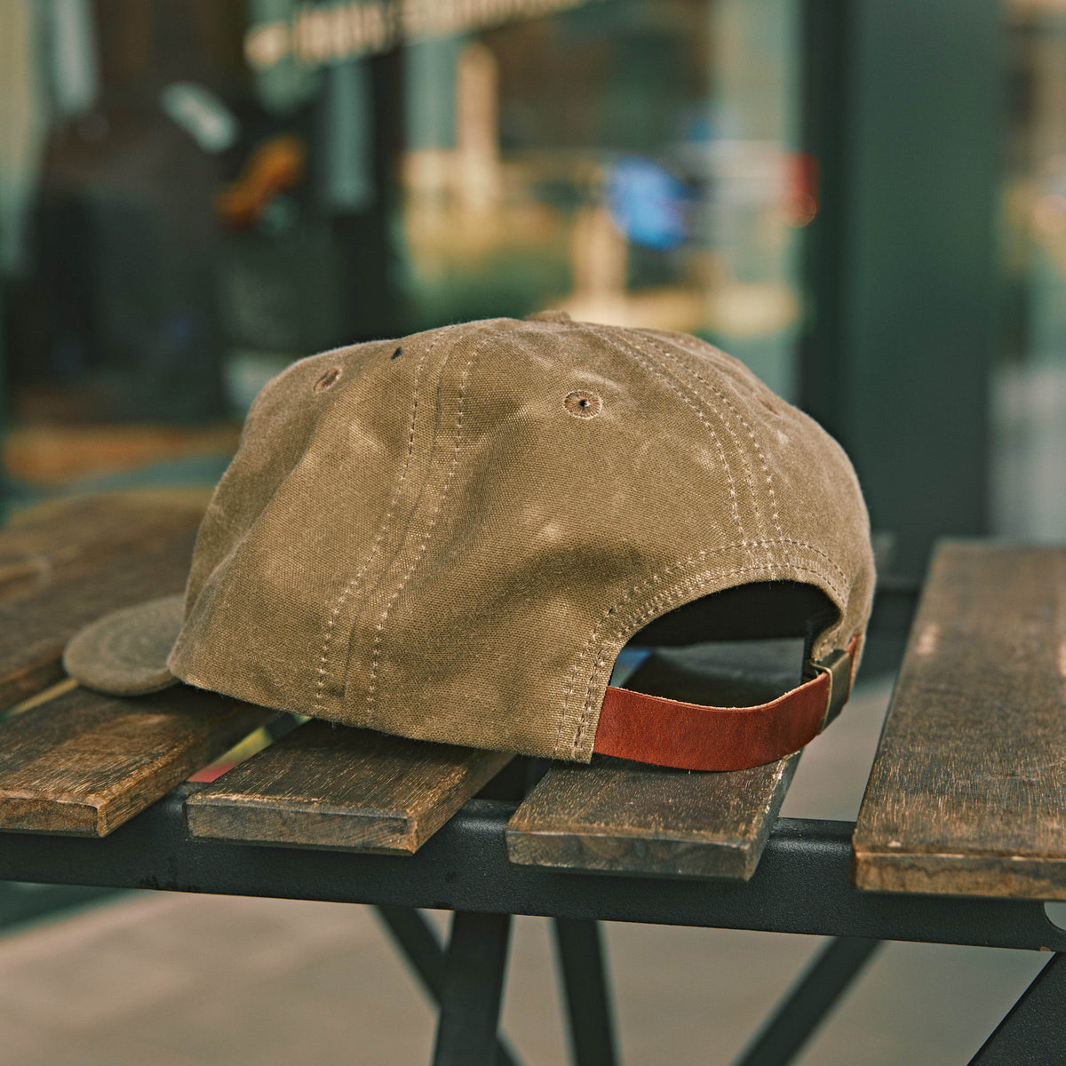 Bradley Mountain - Waxed Chainstitch Camper Cap - Tan