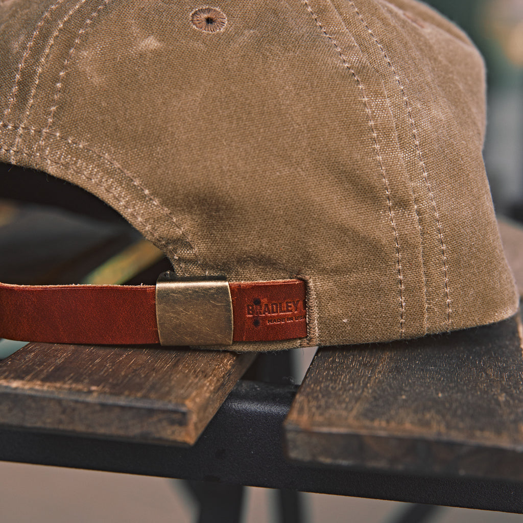 Bradley Mountain - Waxed Chainstitch Camper Cap - Tan