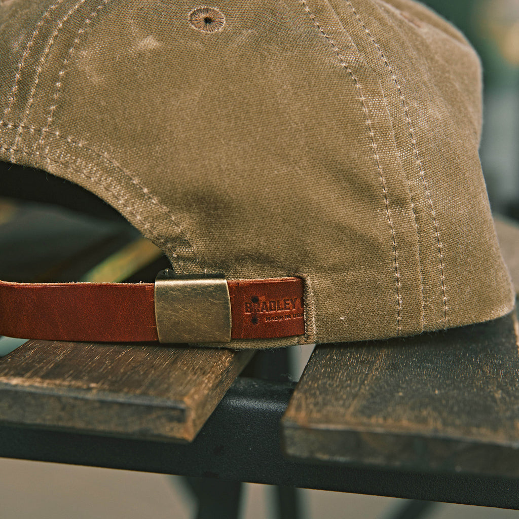 Bradley Mountain - Waxed Chainstitch Camper Cap - Tan