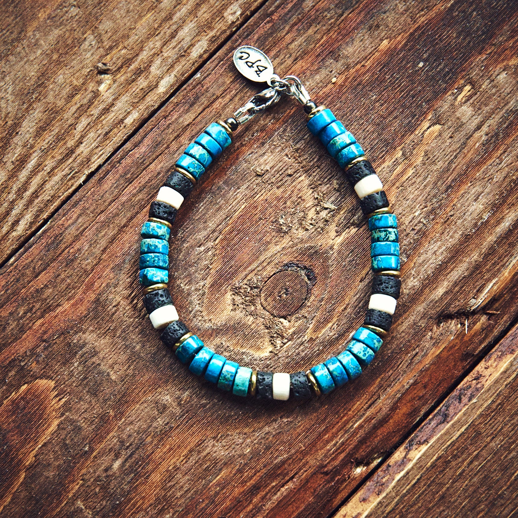 Armbånd - Imperial Heishi - Ocean Blue