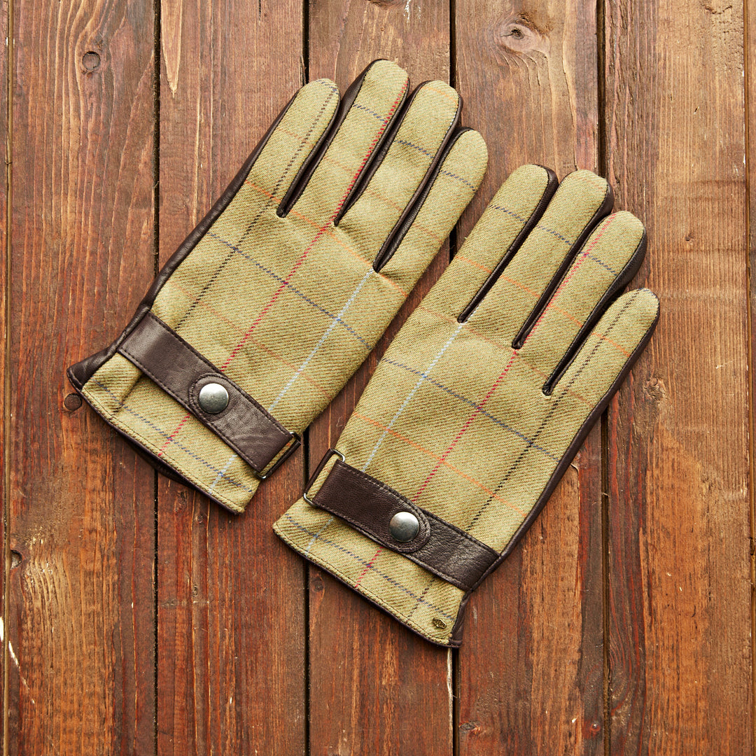 MJM GLOVES JAKE LEATHER/WOOL DARK CURRY