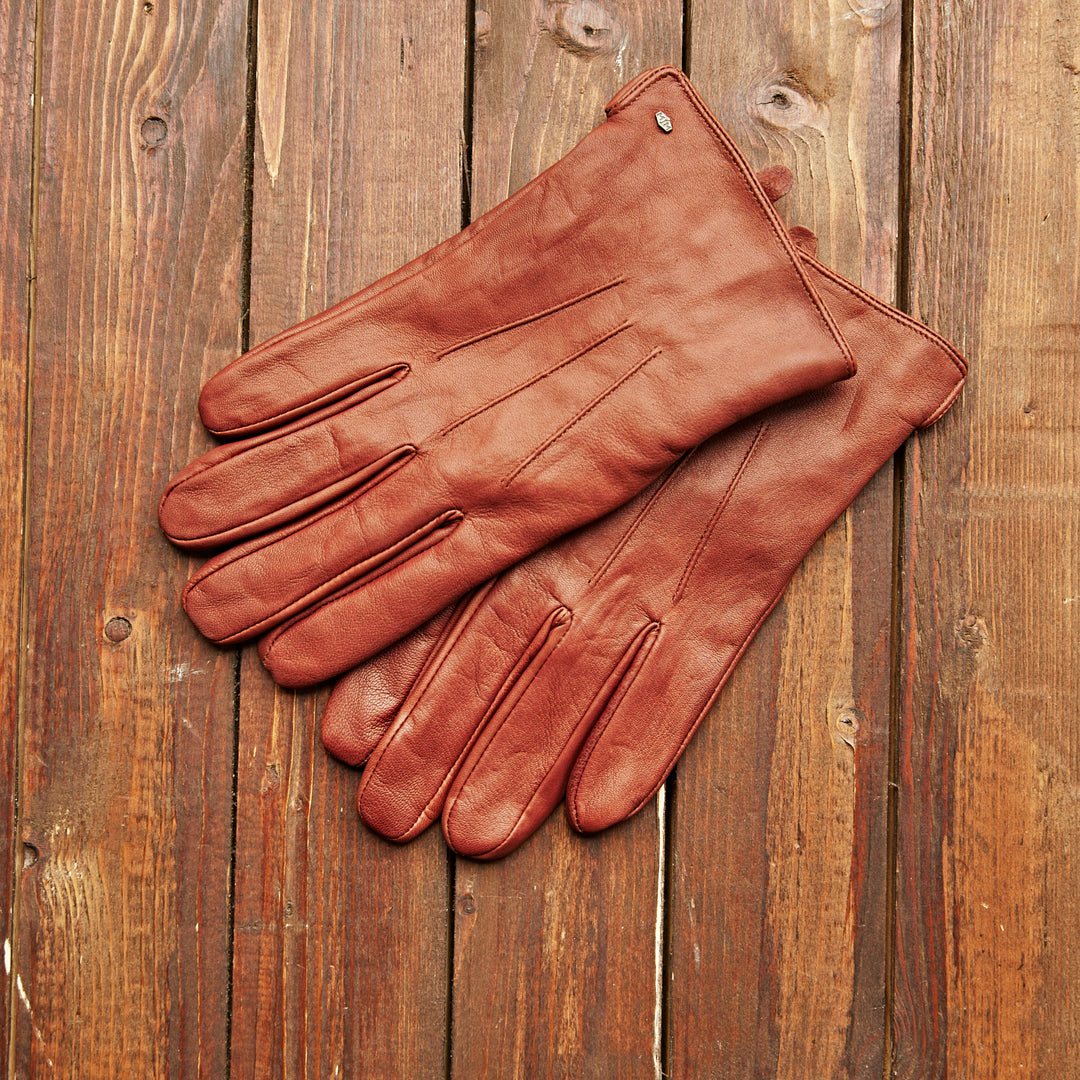 MJM GLOVES JOEY LEATHER CHESTNUT