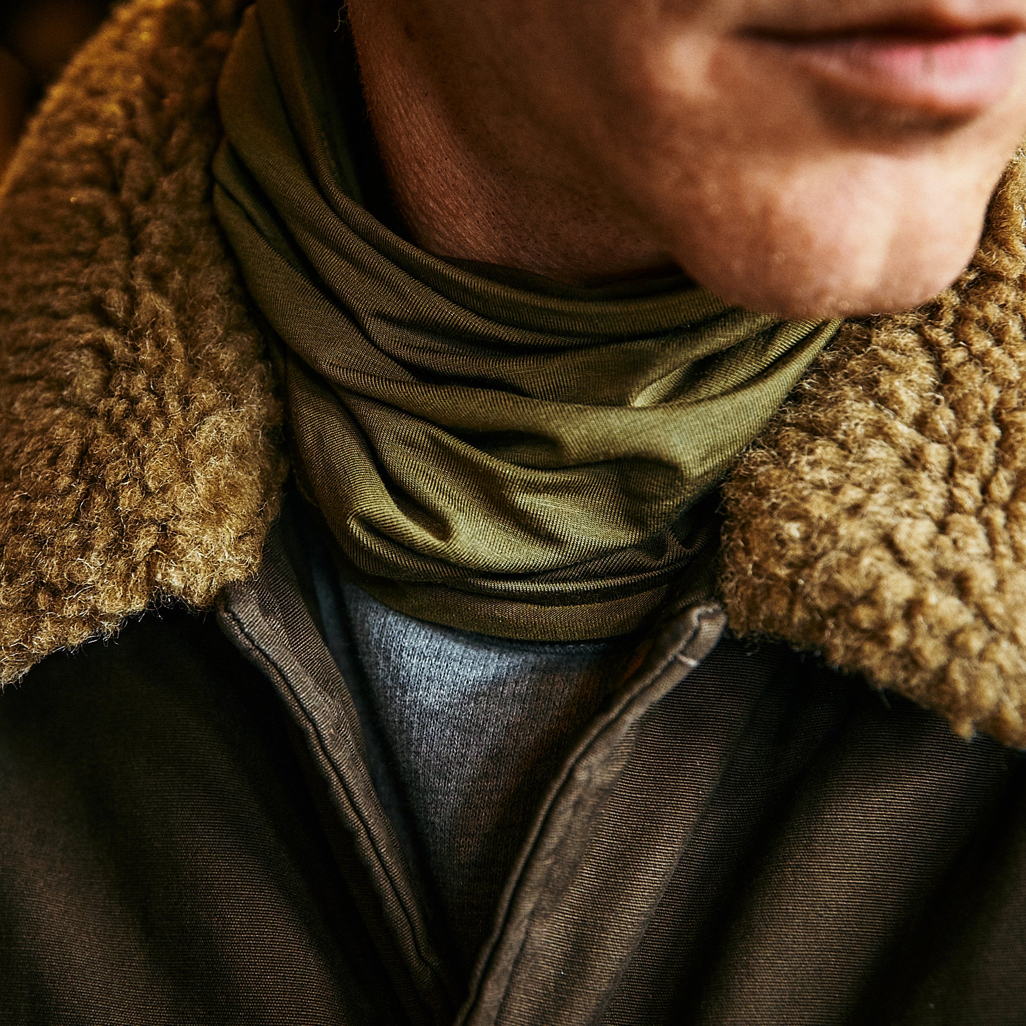 MJM - NECK WARMER - GREEN BAMBOO