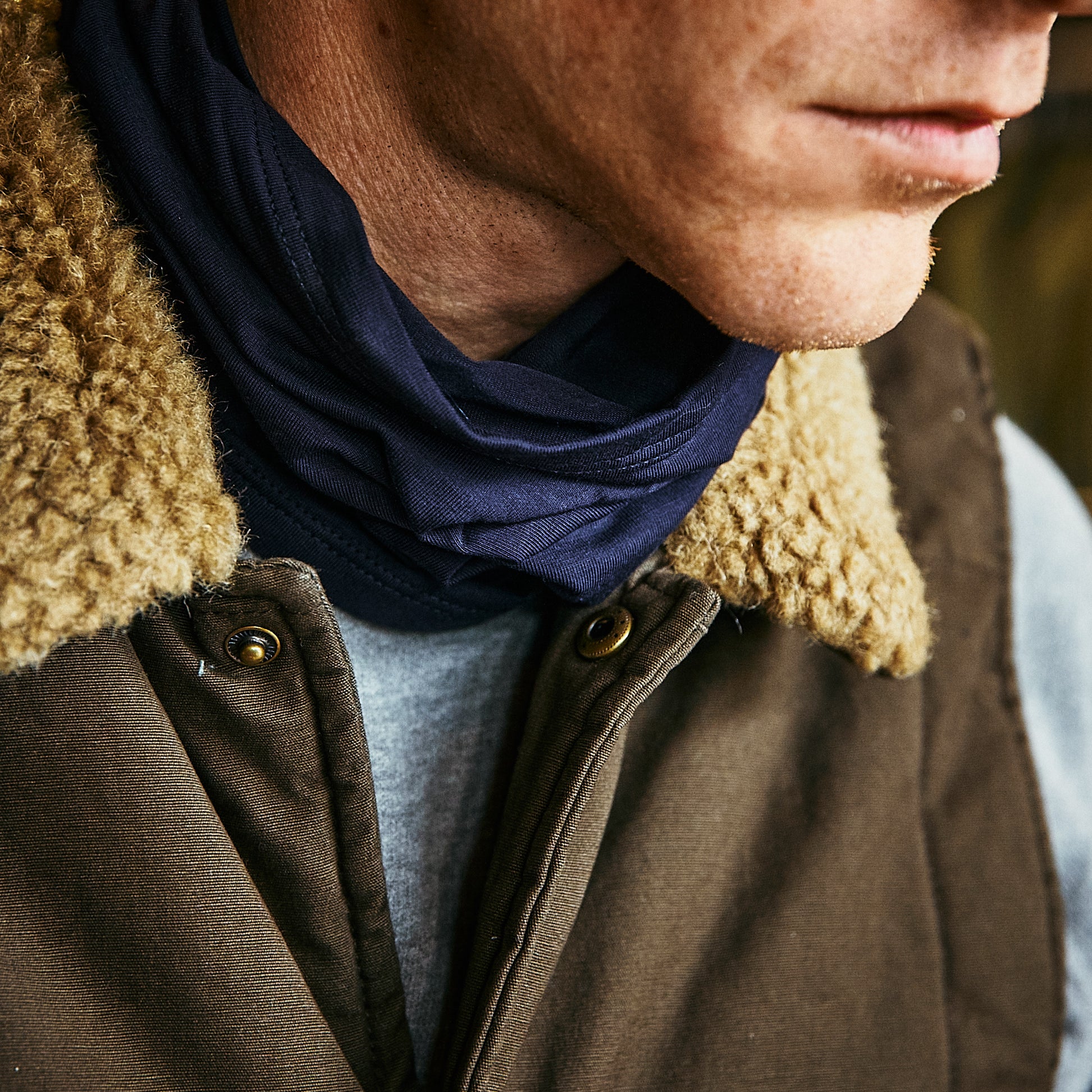 MJM - NECK WARMER - NAVY BAMBOO