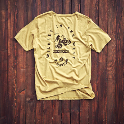 IRON & RESIN - T-shirt - "Wild West" - Gul
