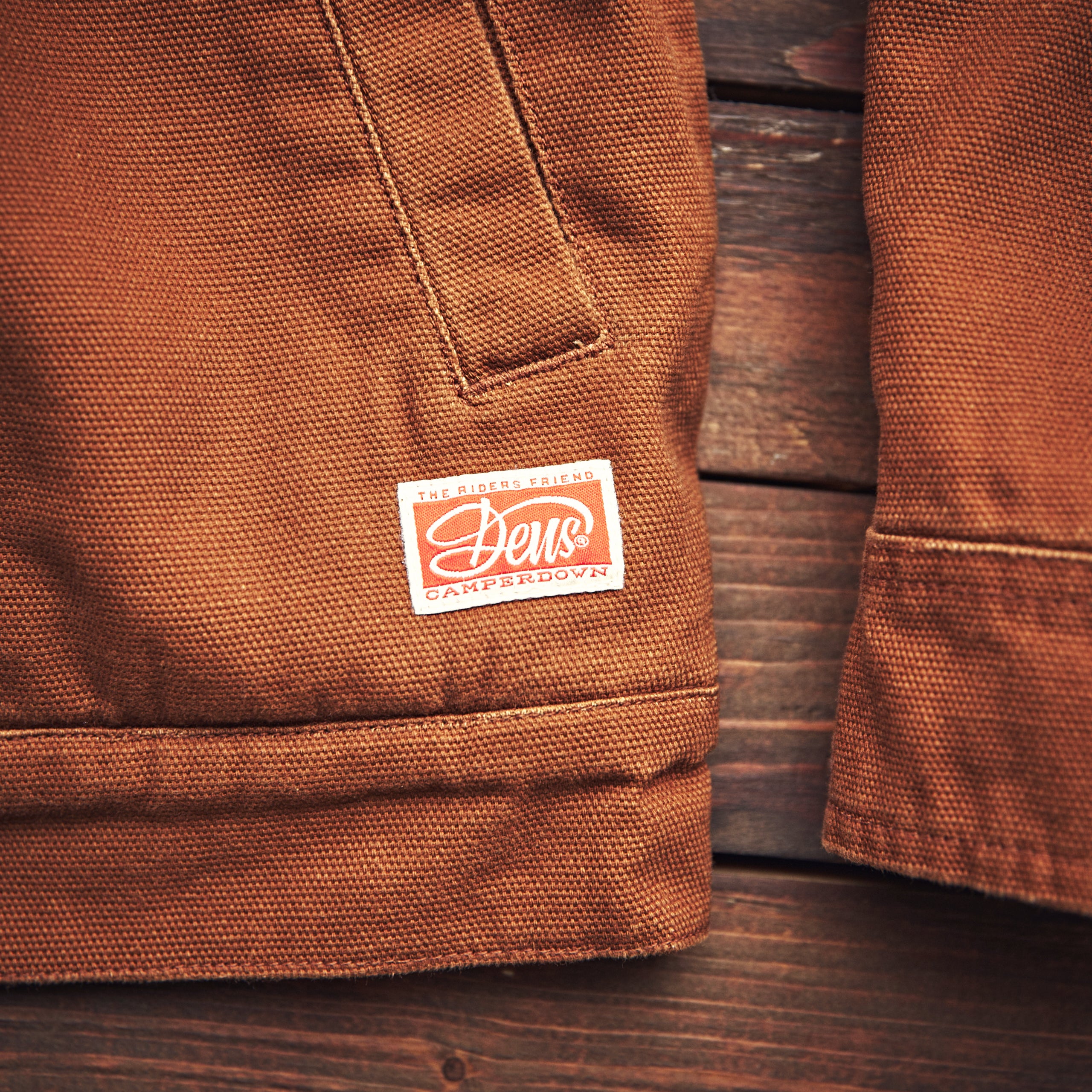 Deus ex machina - hawk canvas jacket - brown