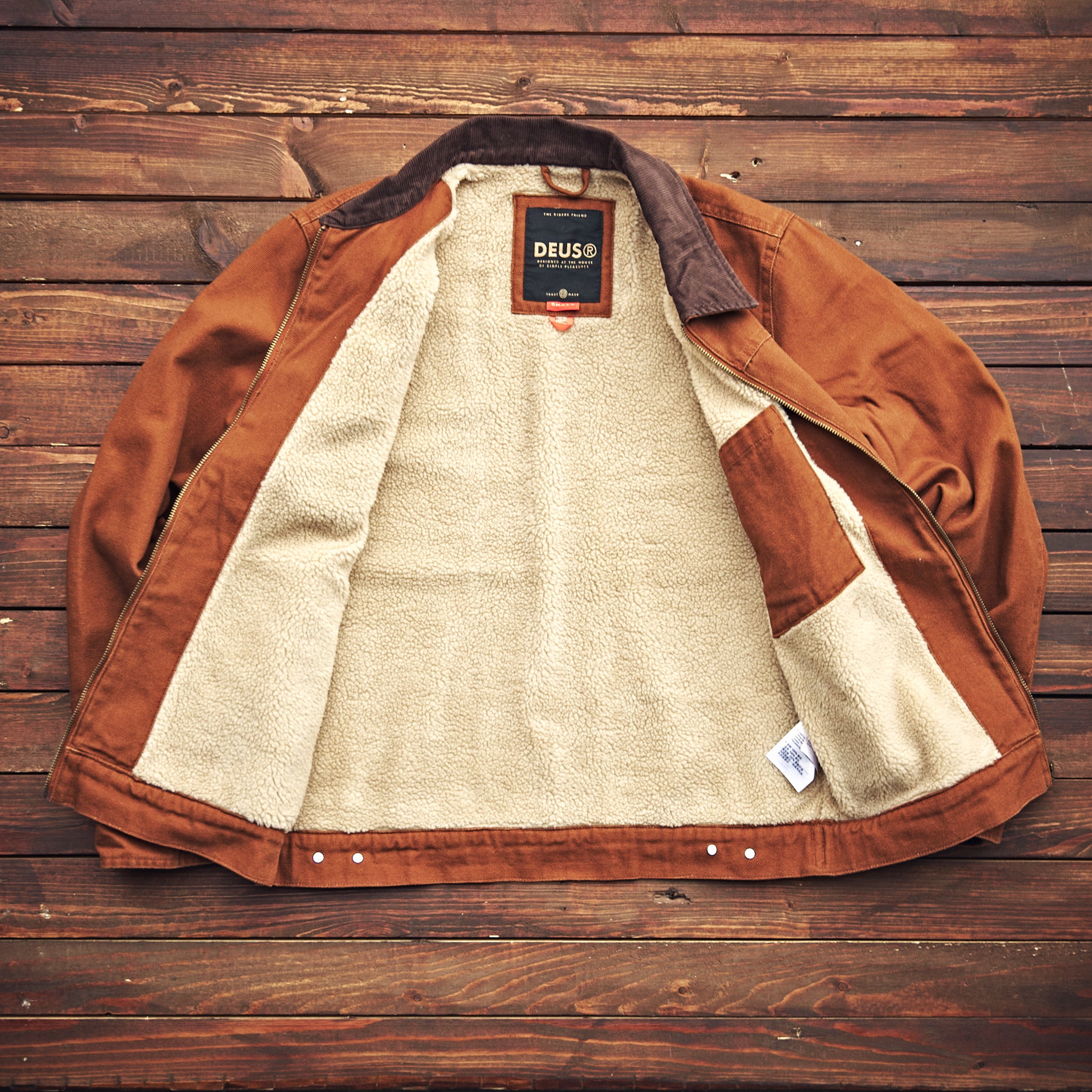 Deus ex machina - hawk canvas jacket - brown