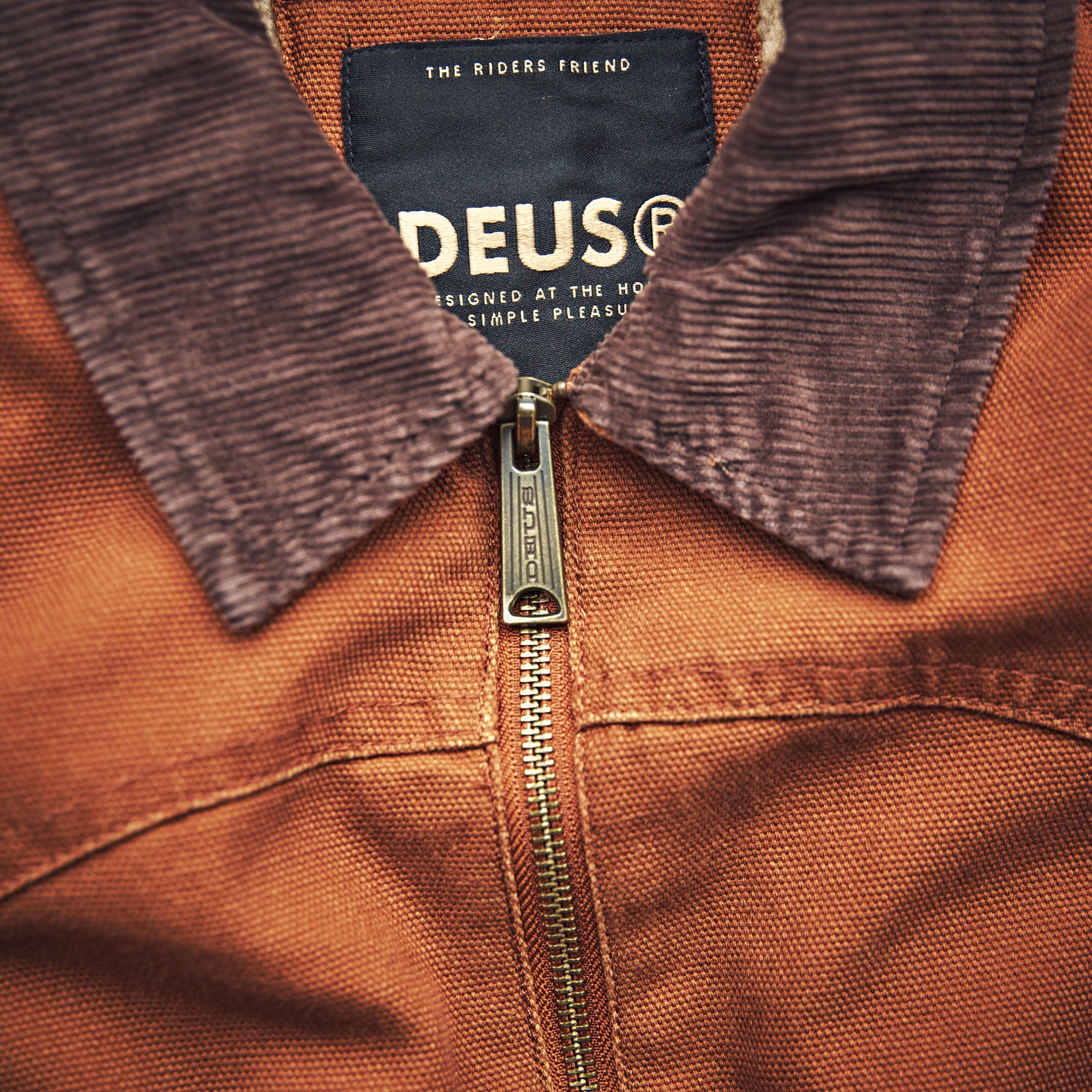 Deus ex machina - hawk canvas jacket - brown