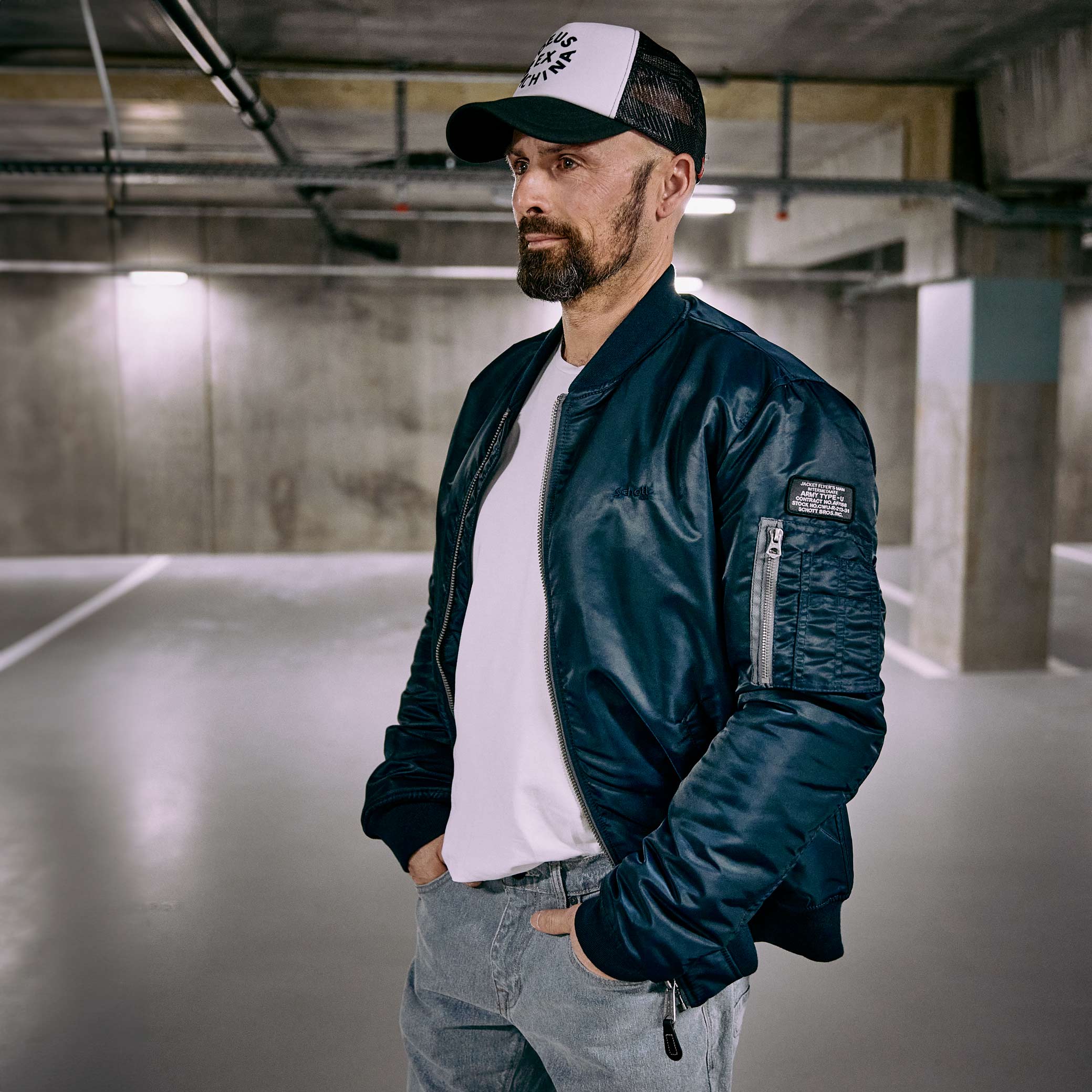 激レア未使用 田中シェン着Schott NYC flight jacket 紺 専用田中シェン着Schott NYC flight jacket M Navy - メルカリ