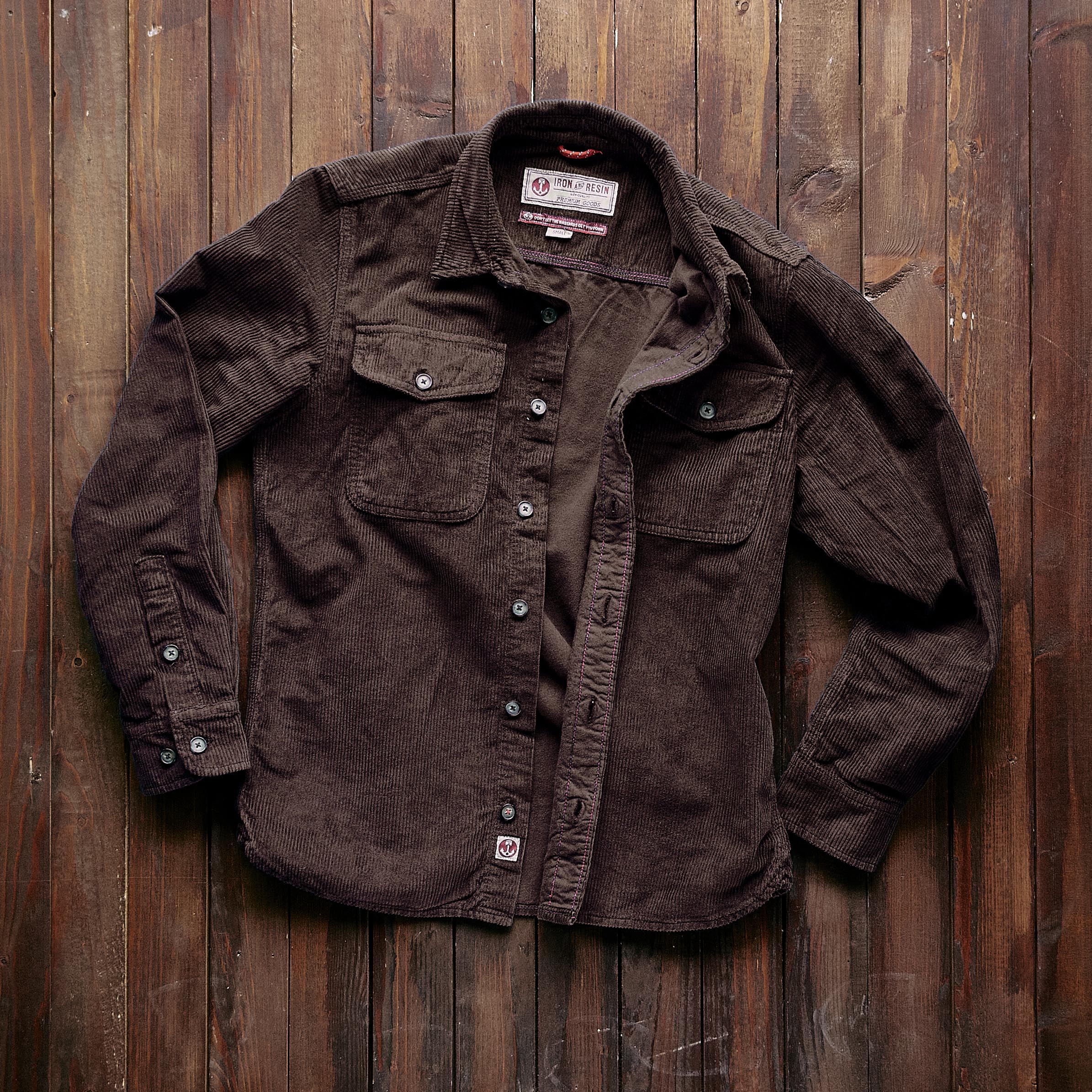 Iron & Resin - Forest Corduroy Shirt - Brown
