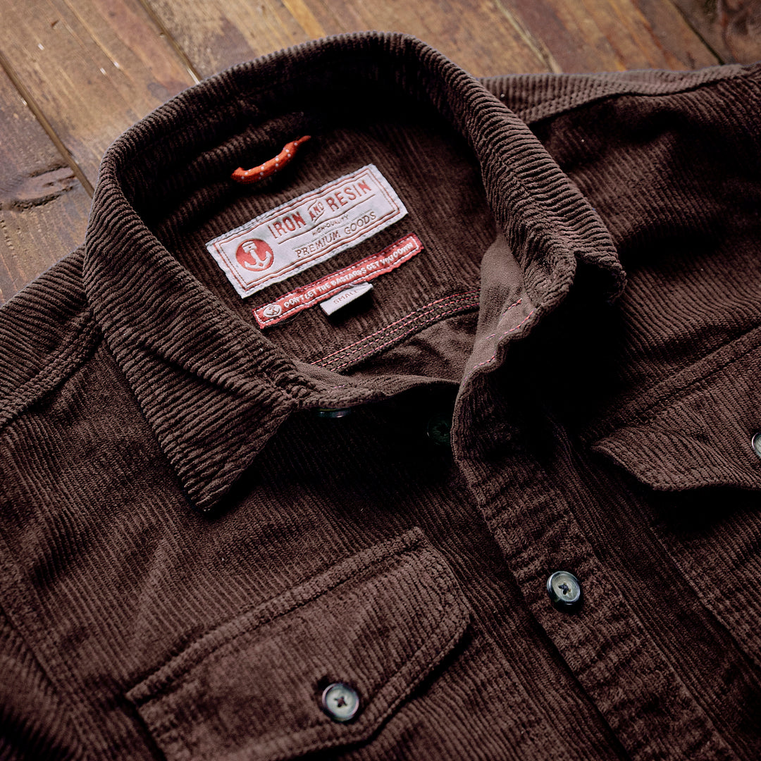 Iron & Resin - Forest Corduroy Shirt - Brown