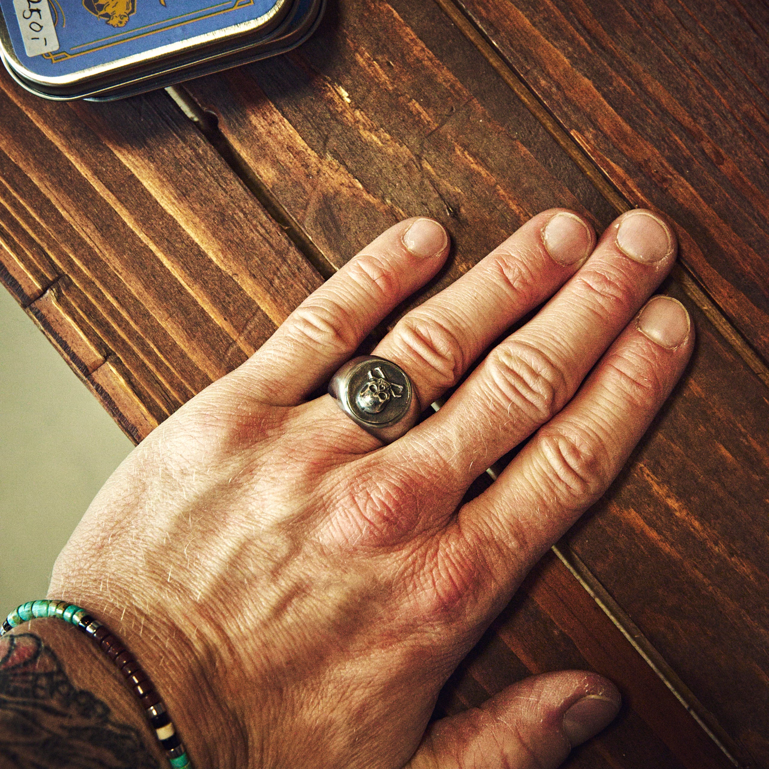 Black pearl créations - skull - silver/steel