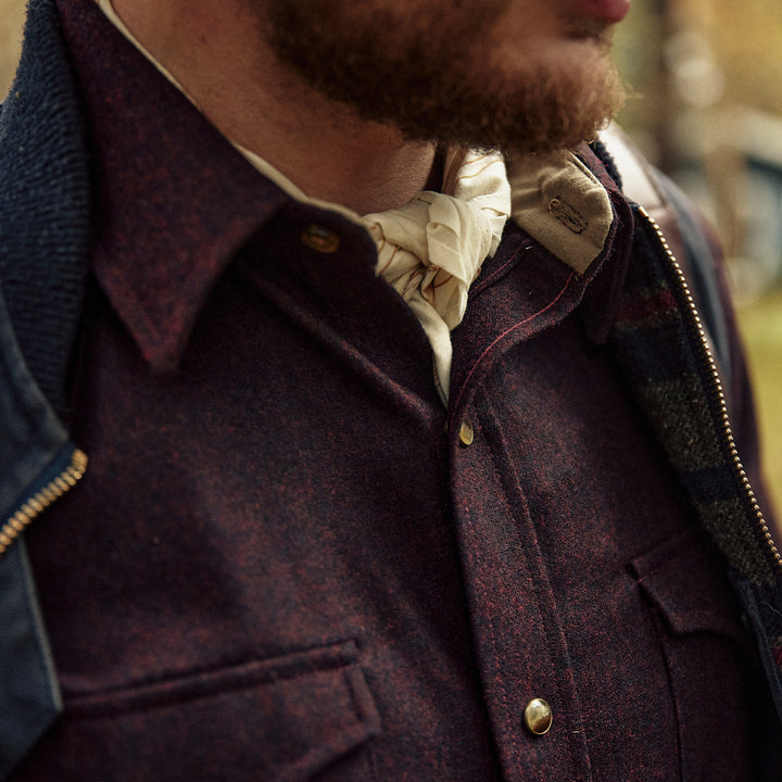 Pendleton USA - Western Canyon Wool Shirt - BURGUNDY