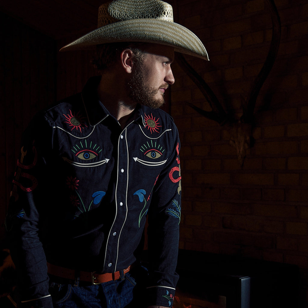 ROARK -"On The Range"Long Sleeve Shirt - Black
