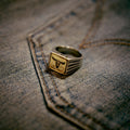 Black Pearl - Long Horn Ring
