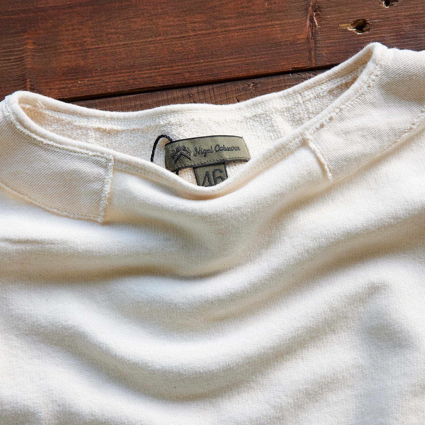 Nigel Cabourn - ARMY SWEAT TERRY Japan - Ivory-white